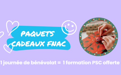 Opération Paquets Cadeaux à la FNAC de Jaude